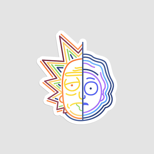 Abstract Rick And Morty