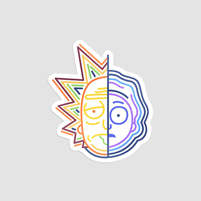 Abstract Rick And Morty