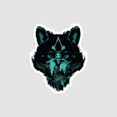 Assasins Creed Paint Red Viking