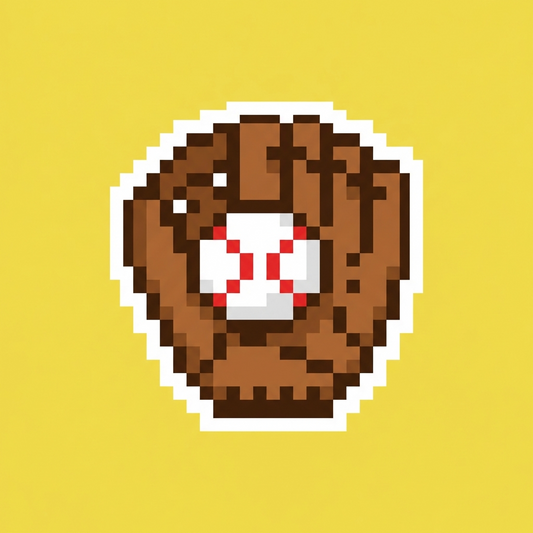 Baseball glove and ball