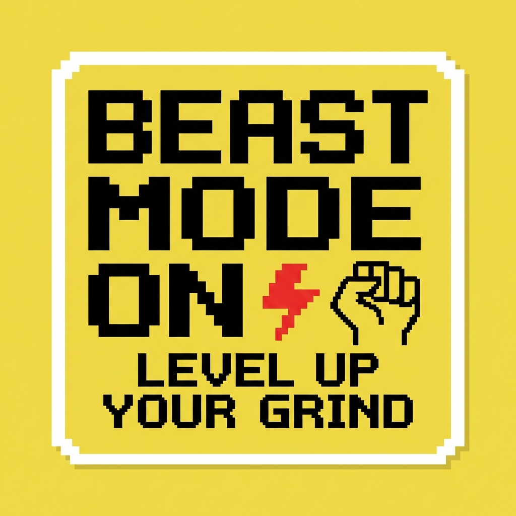 Beast mode fitness quote