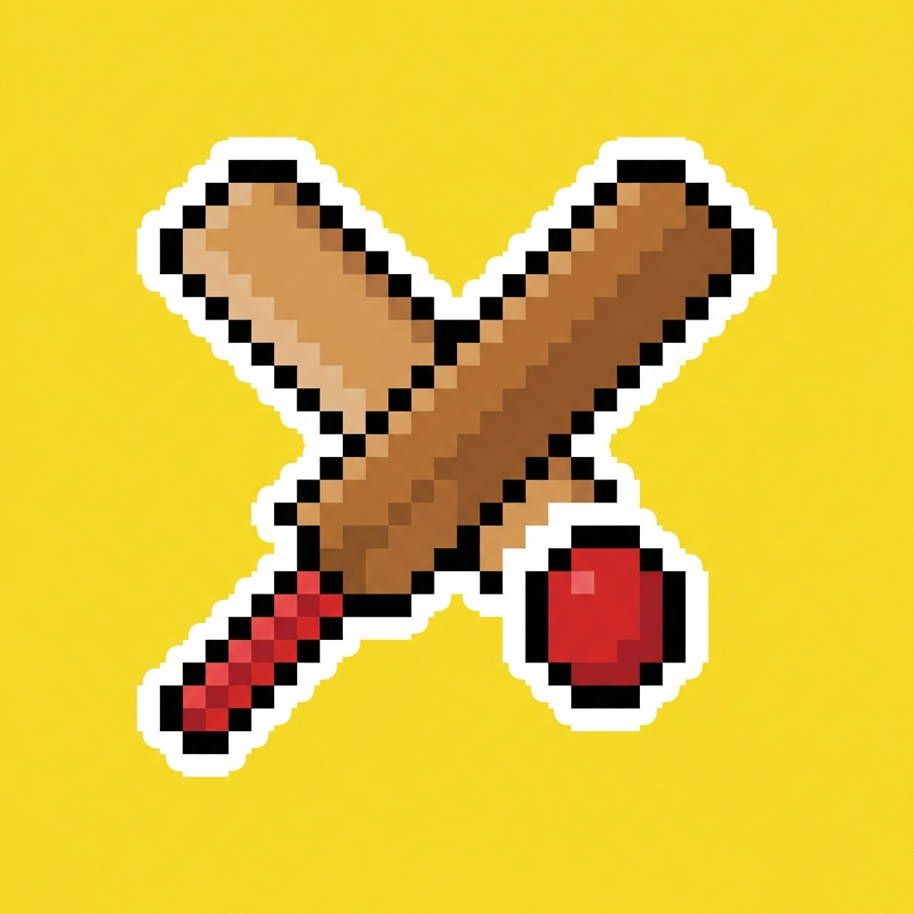 Cricket bat and ball