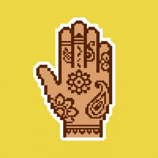 Hand With Henna Patterns