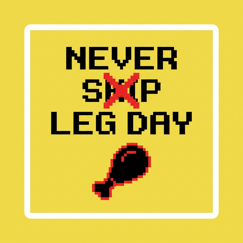 Never skip leg day quote