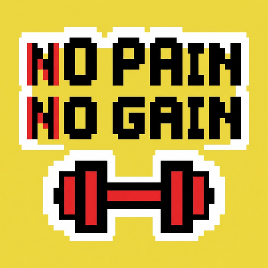 No pain no gain fitness quote