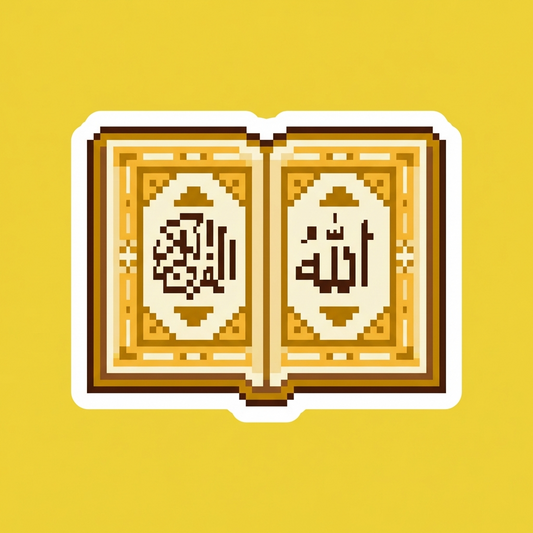 Open Book With Calligraphy