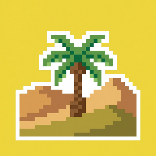 Palm Tree & Desert Landscape