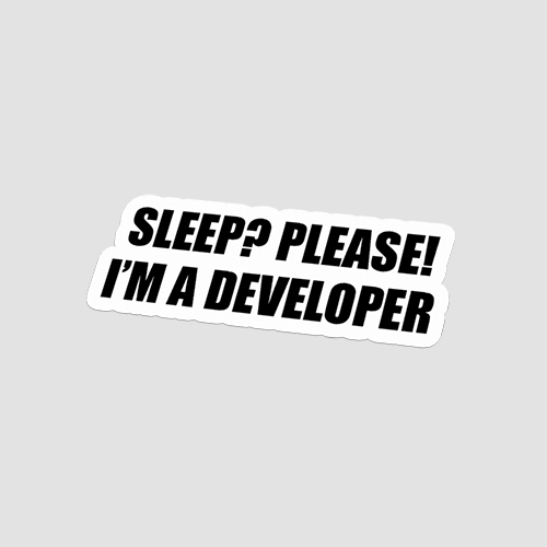 Sleep Please Im A Developer