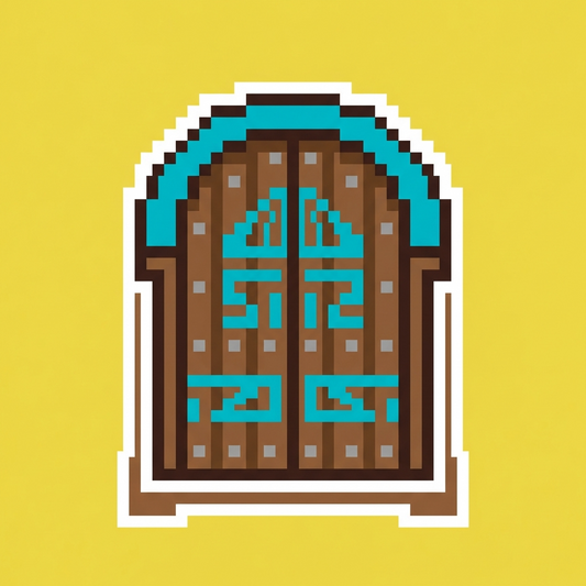 Traditional Emirati Wooden Door