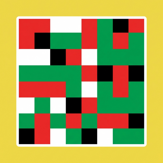 UAE Flag Colors Abstract
